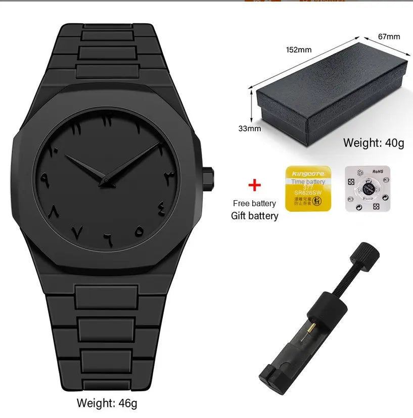 Arabic Aura Watch - Black